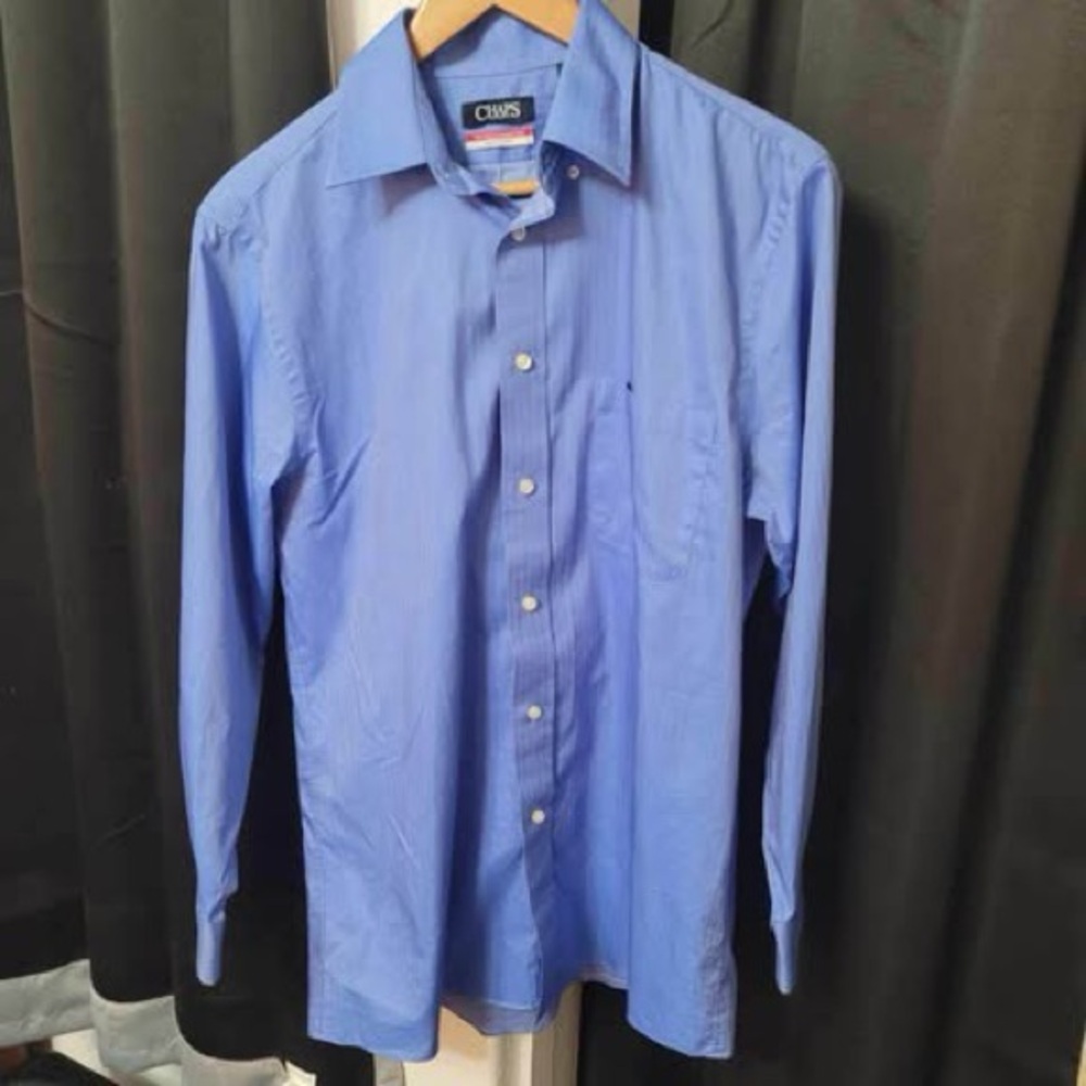 Chaps Men's Regular Fit Comfort
Stretch Dress Shirt Size M 15-151/2 32-33